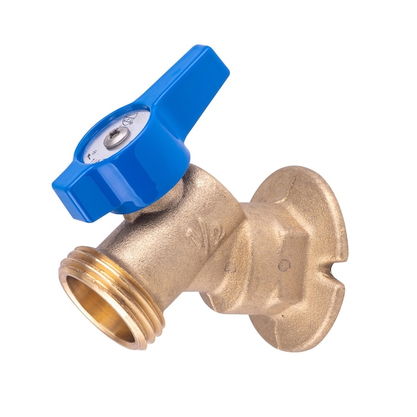 Hausen 1/2-inch FIP x 3/4-inch MHT Brass Sillcock Valve with 1/4-Turn Lever Handle Shutoff HA-SC108-1 - main